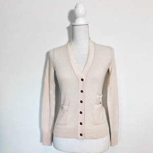 J Crew XS soft pink merino wool cardigan